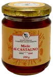 A 250 g jar of chestnut honey